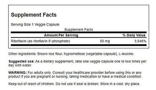 Swanson R-5-p (riboflavina-5-fosfato) - Suplemento De Vitami - Imagem 2