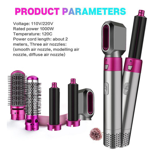 Modelador De Cabelo 5 Em 1 Airwrap Air Curler Dryer Straight - Imagem 43