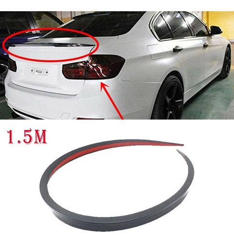 Spoilers Traseiros Carro Universal Adesivo 3d Borracha - Imagem 9
