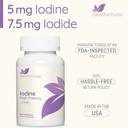 Clearformulas Iodo 12,5 Mg, Suplemento De Iodo E Iodeto De P - Imagem 6