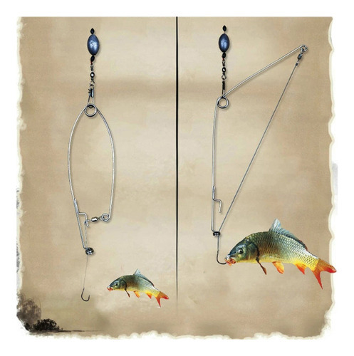 W Anzol De Pesca Automático 10 Peças, Aço Inoxidável - Imagem 5