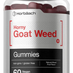 Horbäach Horny Goat Weed Para Homens E Mulheres | 60 Gomas |