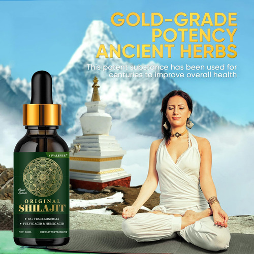 Gotas Líquidas De Resina Shilajit - Shilajit Puro Com Mais D - Imagem 5