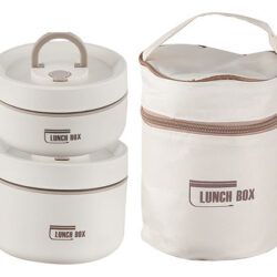 Recipiente De Almoço Isolado Portátil L, Aço Inoxidável 304