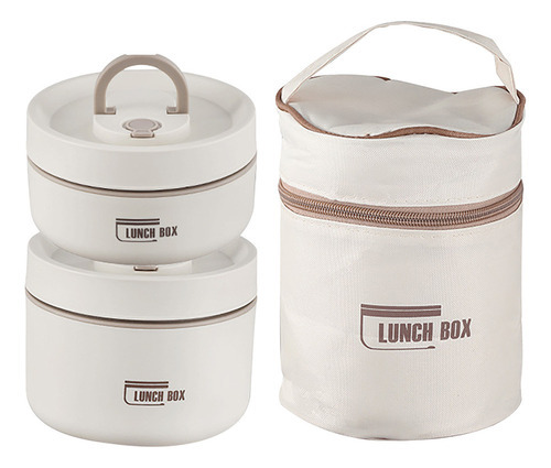 Recipiente De Almoço Isolado Portátil L, Aço Inoxidável 304