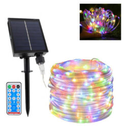 20m 8 Padrão Solar Light Leather Cord Decoração De Natal