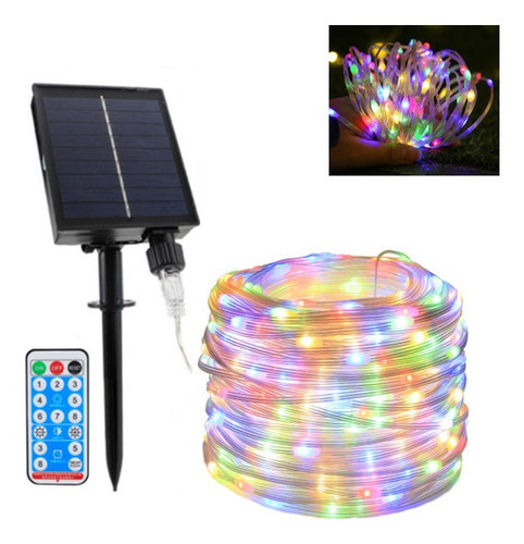 20m 8 Padrão Solar Light Leather Cord Decoração De Natal