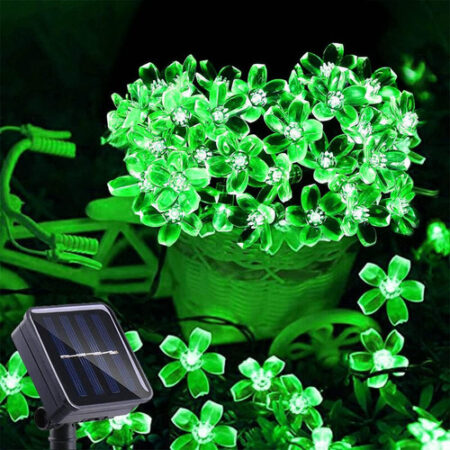 5m Luzes Natal Ao Ar Livre Luz Solar Da Corda Da Flor 20led- - Imagem 31