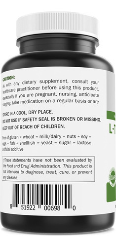 Brieofood L-triptofano 2.000 Mg Por Porção - 120 Comprimidos - Imagem 2