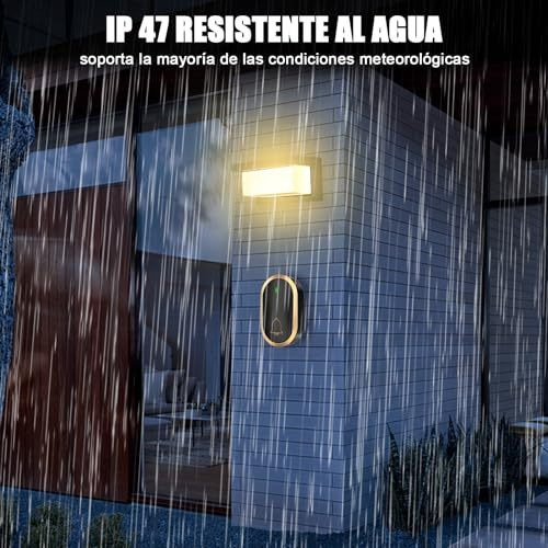 Para Campainha Sem Fio Impermeável De 300m 1 Transmissor 2 - Imagem 4