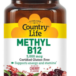 Cápsulas Country Life Metil B-12, 5000 Mcg, Contagem De 60