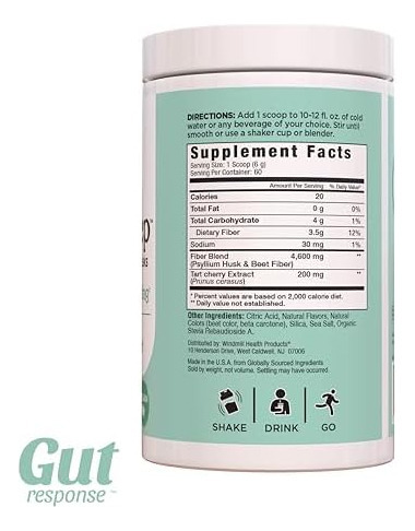 Gut Response Cleansweep Com Casca De Semente De Psyllium Nat - Imagem 2