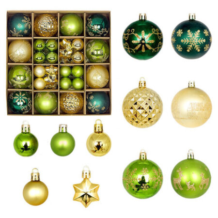 44 Bolas Penduradas Coloridas Para Árvore De Natal, Suprimen - Imagem 19