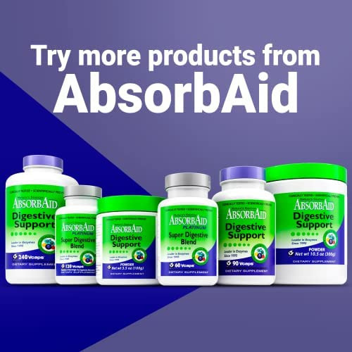 Absorbaid Platinum Enzyme Support 60 Vcaps, 12 Enzimas Mais - Imagem 7