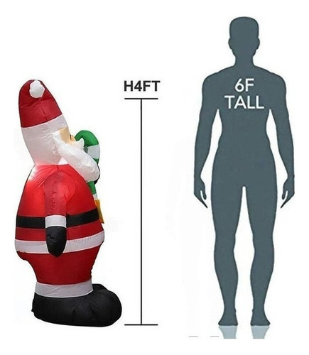 Papai Noel Inflável Com Sugar House - Imagem 4
