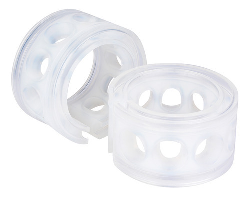 2 Peças De Retentor De Carro Transparente Tpe Spring Buffer - Imagem 2