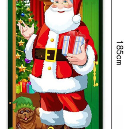 Novo L 2) Banner De Decoração De Capa De Porta De Natal - Imagem 2