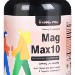 Suplemento Complexo De Magnésio Magmax10 500 Mg, 10 Formas D