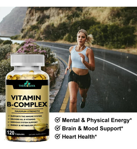 Complexo B De Vitamina De Força Máxima + Coq10 + Vitamina C - Imagem 5
