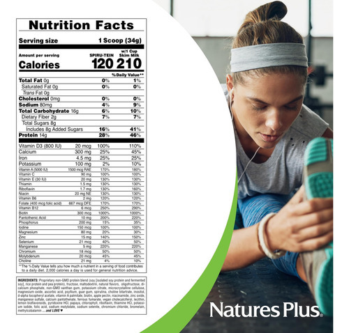 Naturesplus Spiru -tein, Banana - 8 Pacotes Totais - Shake D - Imagem 4