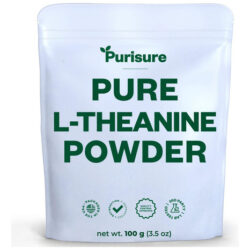 Purisure L-teanina Em Pó, 100g, Induz Calma, Ajuda Na Concen