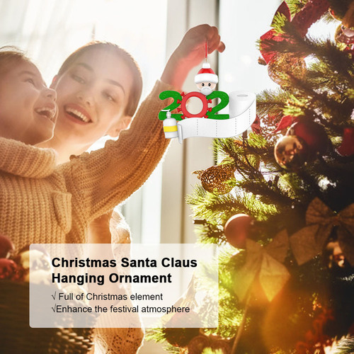 Enfeite De Árvore De Natal Personalizado: Papai Noel E Famíl - Imagem 6
