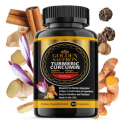 Suplemento De Curcumina De Cúrcuma Golden Saffron Com Bioper