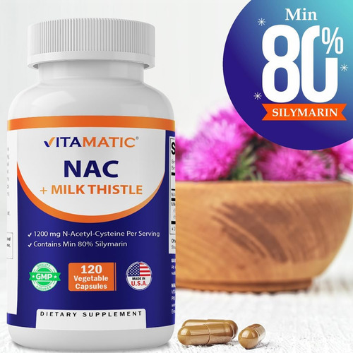 Suplemento Vitamatic Nac N-acetil-l-cisteína (nac) Com Extra - Imagem 4