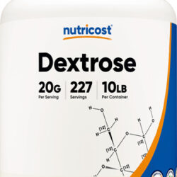 Dextrose Em Pó Nutricost 4,54 Kg - Sem Transgênicos, Sem Glú