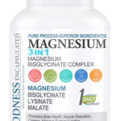 Magnésio 3 Em 1 Da Goodness Encapsulated.