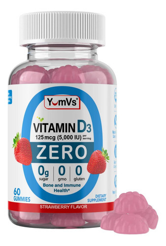 Yum-vs - Gomas De Vitamina D3 Com Zero Açúcar Para Adultos E