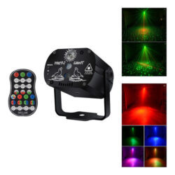 Novo Mini Projetor Laser Stage Light Jogo + Controle Remoto