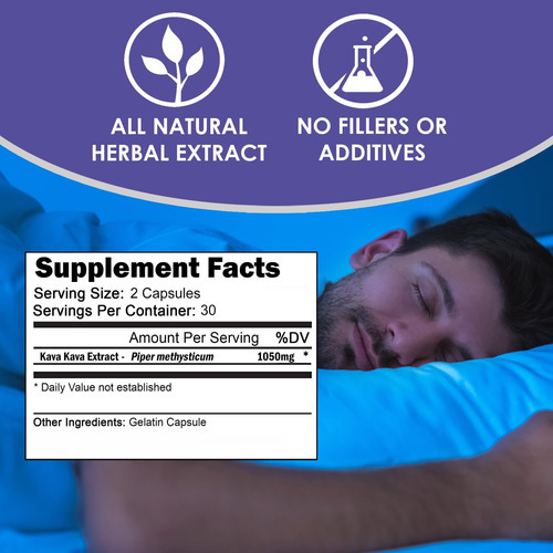 Vh Nutrição Kava+ | Cápsulas De Kava-kava | 1050mg Piper Met - Imagem 4