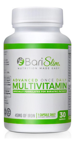 Bari Slim Advanced Uma Vez Ao Dia Cápsula Multivitamínica Ba