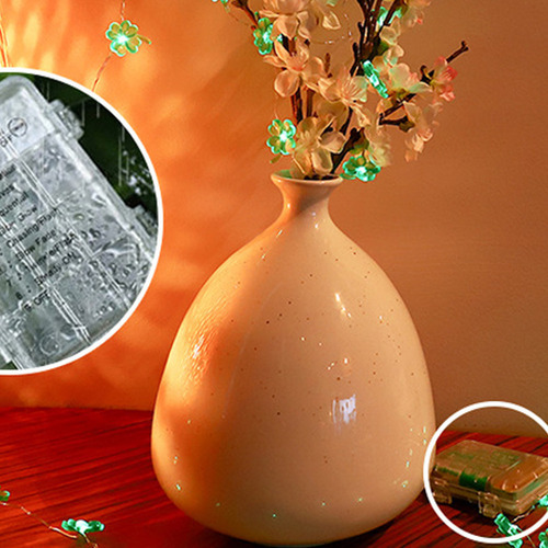 String Lights Decor, Trevo De 4 Folhas, 50 Leds, Mão Decorat - Imagem 8