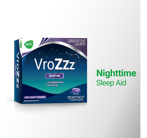 Axiv Vrozzz Softgels Para Auxílio Ao Sono, Cápsulas Com Líqu - Imagem 6