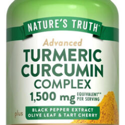 Curcumina De Açafrão De Natures 1500 Mg | 60 Cápsulas | Com