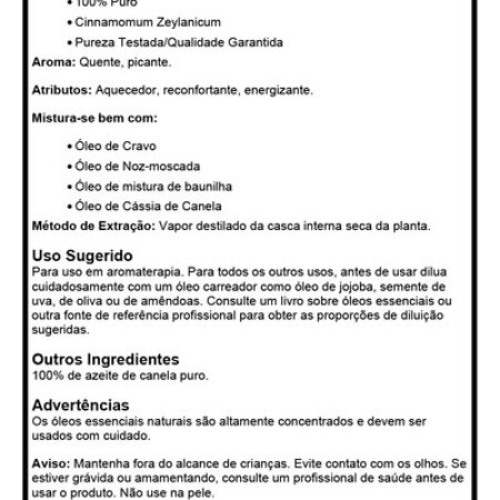 Óleo De Casca De Canela Now Foods 30 Ml Importado 5un - Imagem 5