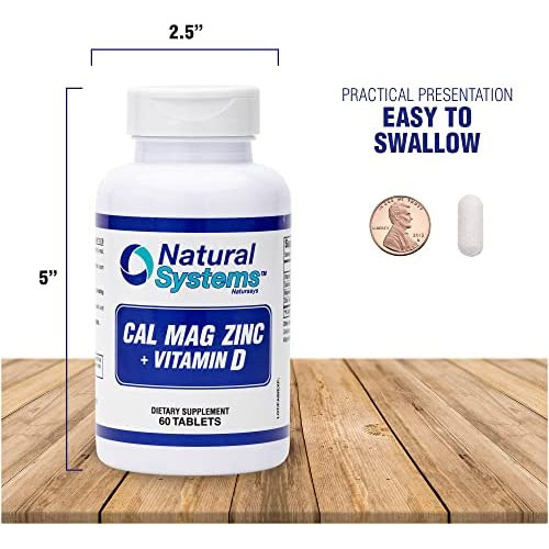 Suplemento De Cálcio, Magnésio, Zinco E Vitamina D 60 Compr - Imagem 6