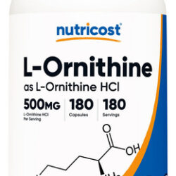 Suplemento Nutricost L-ornitina 500 Mg 180 Cápsulas