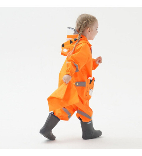 Capa De Chuva Infantil Capa Impermeável Poncho Fato De Chuva - Imagem 5
