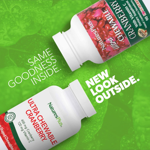 Suplemento Nature"s Plus Ultra Mastigável De Cranberry 200 M - Imagem 2