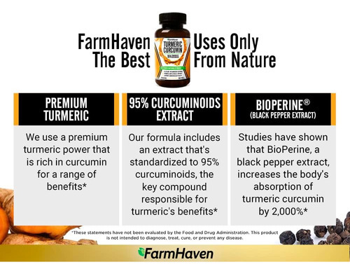 Curcumina De Cúrcuma Com Pimenta Preta Bioperine E 95% De Cu - Imagem 7
