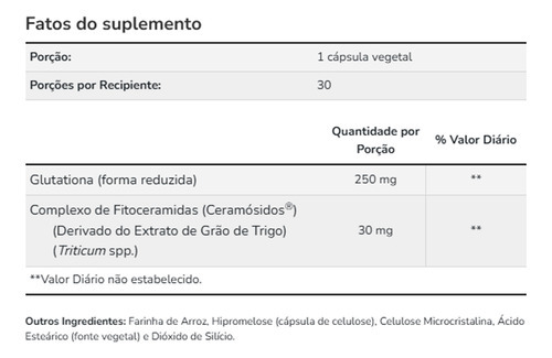 Glutationa Skin Brightener Now Foods 30 Cáps Importado - Imagem 4