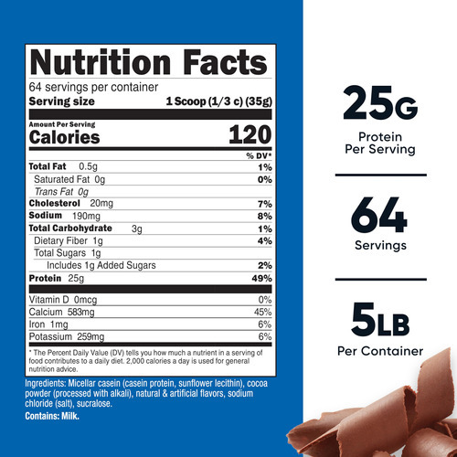 Proteína Em Pó Nutricost Casein Chocolate 2,27 Kg Sem Glúten - Imagem 3
