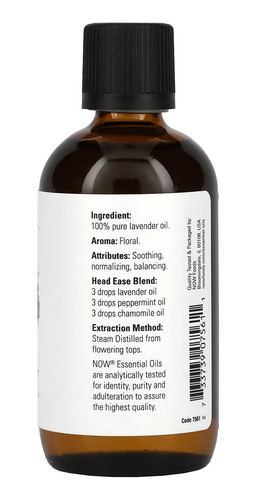 Óleo De Lavanda Now Foods Lavender 118ml 4un - Imagem 4