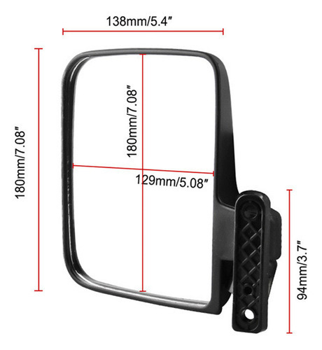 O Carrinho De Golfe Espelha O Espelho Retrovisor De Dobramen - Imagem 4