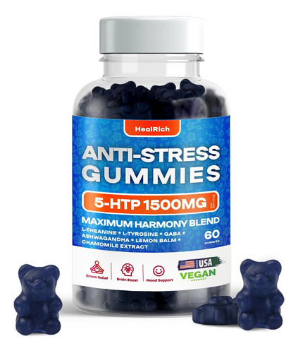 Gomas Para Alívio Do Estresse - 1500mg 5htp Com L-teanina Ga