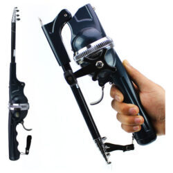 Vara De Pesca Telescópica Dobrável Com Carretel Com Porta