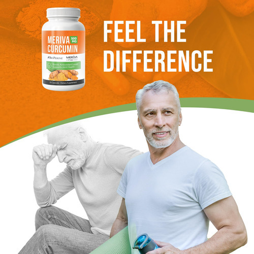 Renovar Nervo Meriva Curcumin 500mg Com Suplemento De Suport - Imagem 7